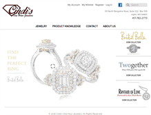 Tablet Screenshot of cindisonehourjewelers.com